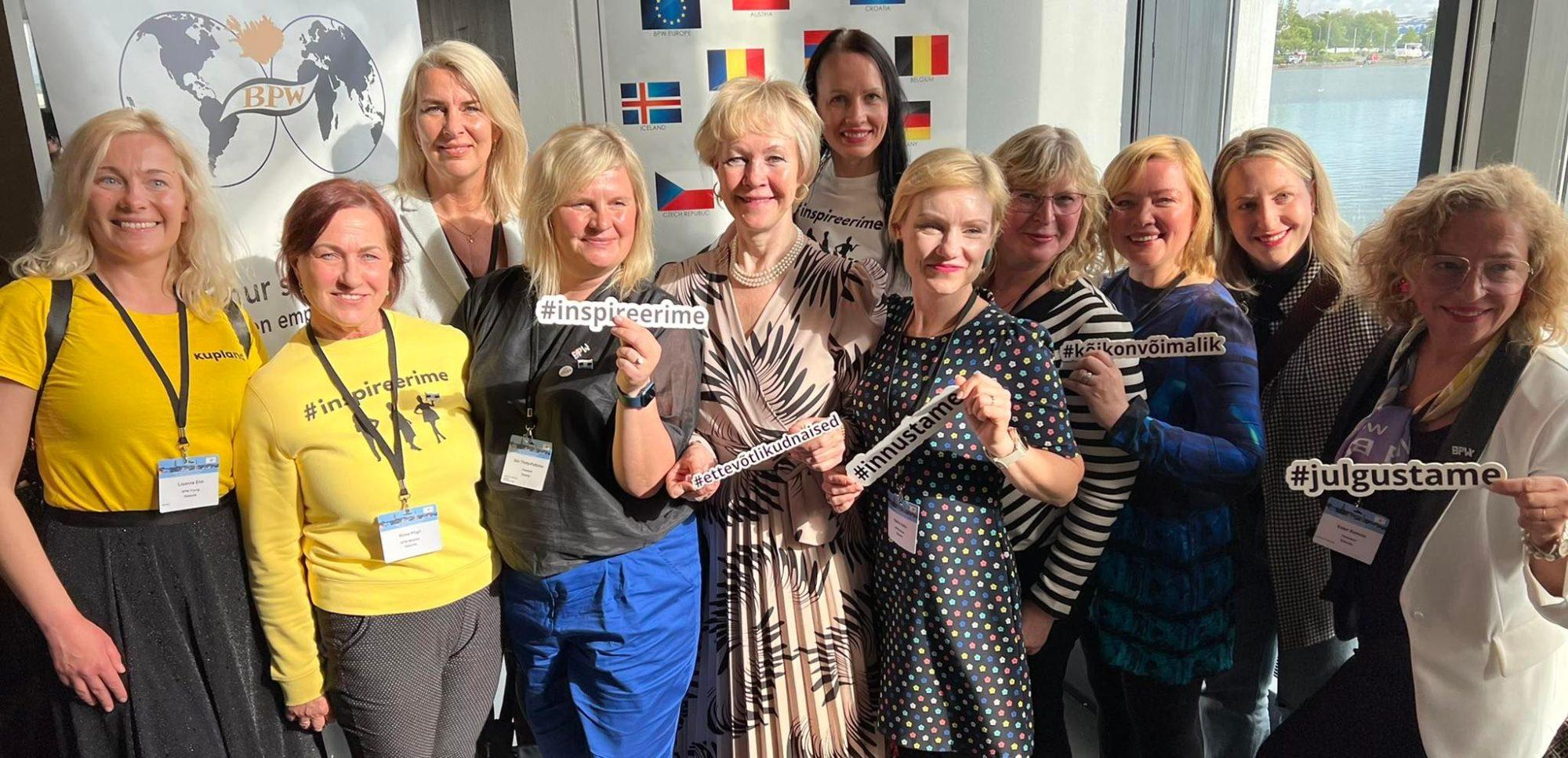 EENA naised Islandil BPW Euroopa naiste konverentsil