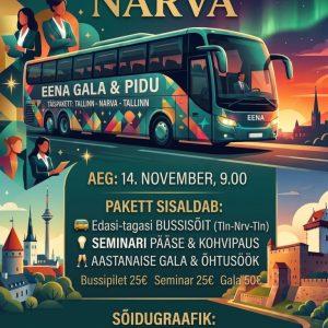 BUSS +SEMINAR " Naised tipus"+ EENA Aastanaisegala NARVAS 14.11